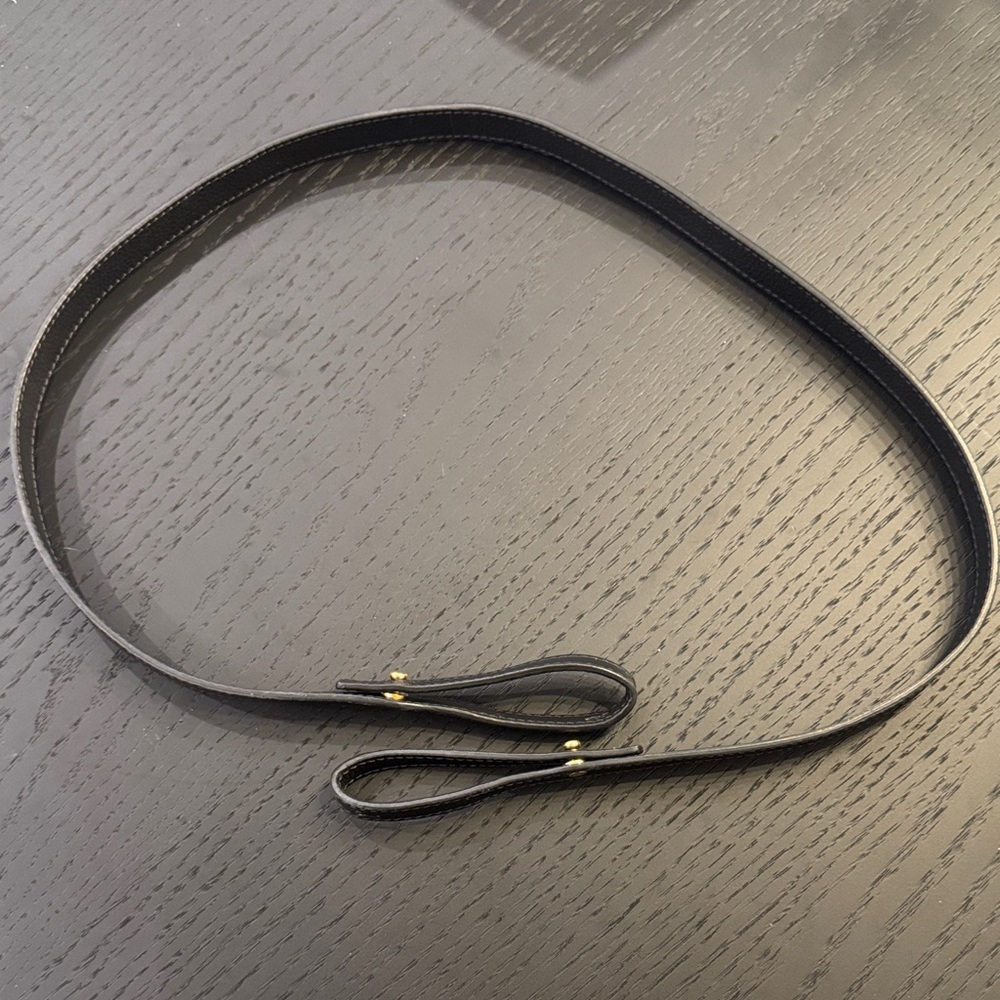 Chloe Black Leather Crossbody Strap
